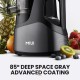 MIUI Slow Juicer Machine 7-Segment Helical Cold Press Patented Filter Free Easy Clean Commercial Electric Fruit Juicer AC-Motor